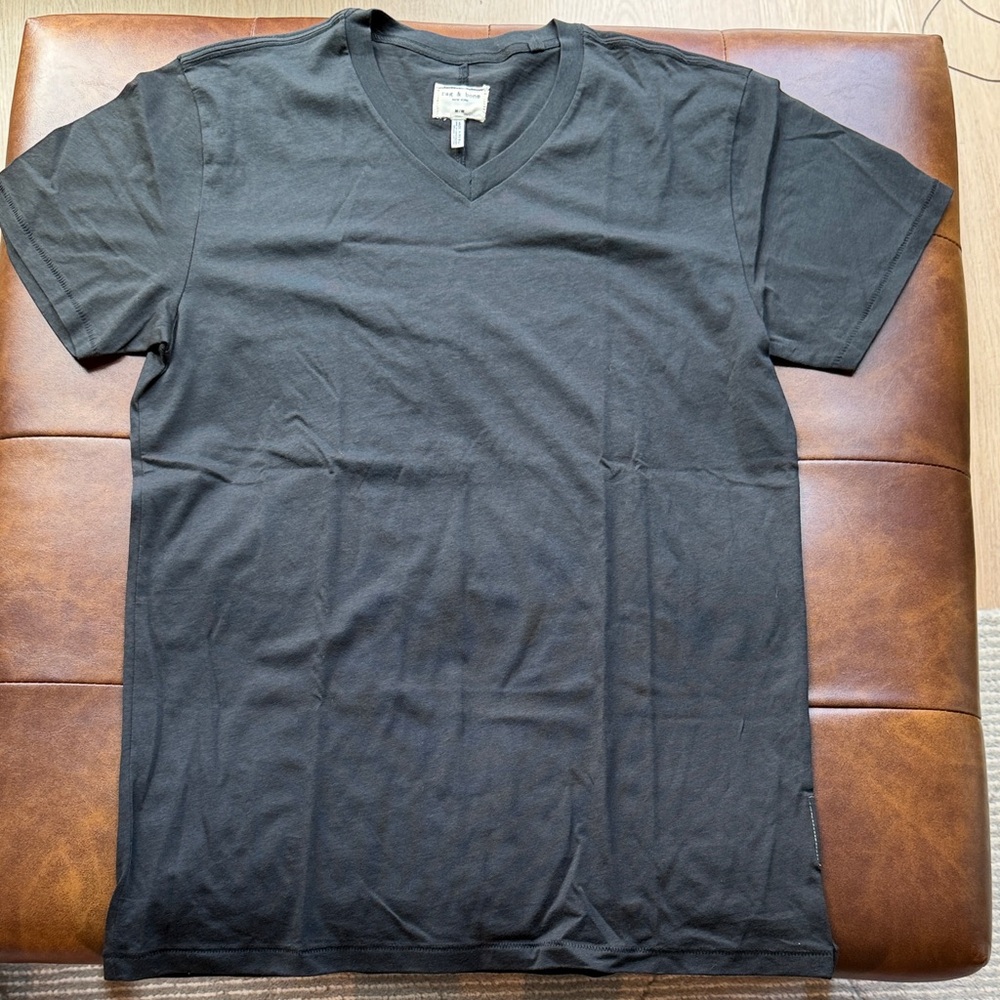 rag & bone Charcoal V-Neck T-Shirt